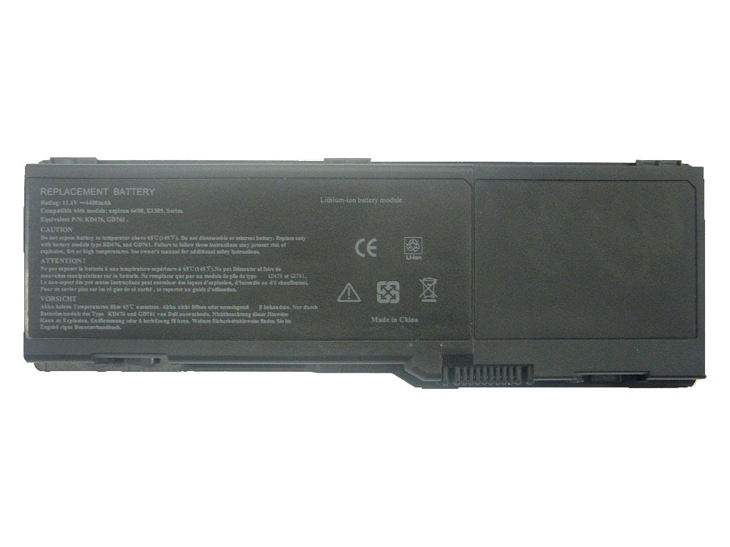 451-10339: Lithium Ion Laptop Battery for Dell Inspirion 1501, 6400, E1505, 131L, Vostro 1000 (BDEL-117G)