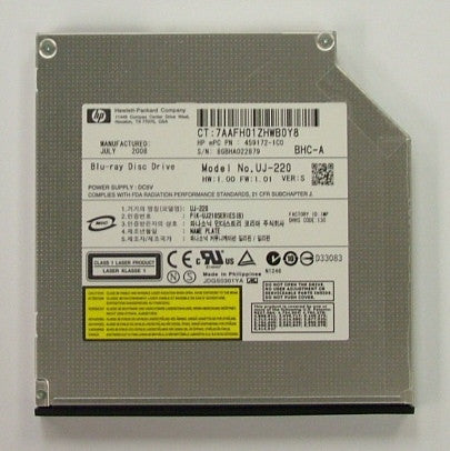 UJ-210 Blu-Ray Drives For Laptops  -  BLUERAY UJ210